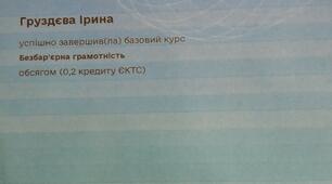 Підвищення кваліфікації. Безбар'єрна грамотність.