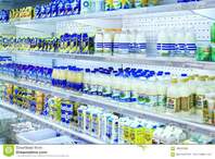 Shop of dairy products editorial stock image. Image of bottle - 109391629