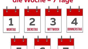 Die Wochentage 
