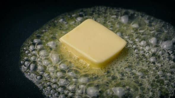 Butter Melts In Frying Pan by RockfordMedia | VideoHive
