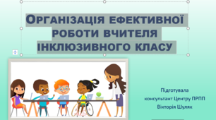 Організація ефективної роботи вчителя інклюзивного класу
