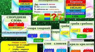 Дидактична гра / будова слова- КОРІНЬ СЛОВА
