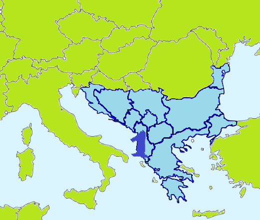 Административная карта балканского полуострова