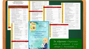 КТП  Українська мова 4 клас І. Большакова, І. Хворостяний за програмою Р. Б. Шияна