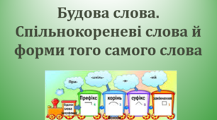 (ЗНО) Будова слова. Словотвір 