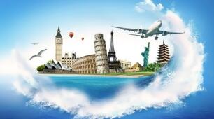 Travel by / go on...