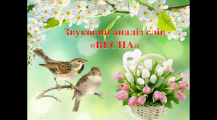 Звуковий аналіз слів "Весна"
