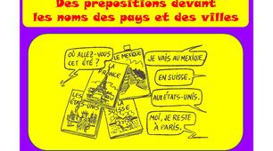 Prépositions avec les noms géographiques