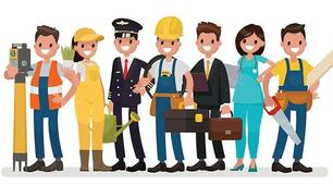 Jobs and personal adjectives