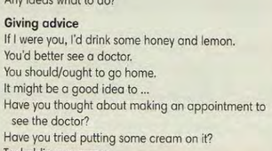 Asking for and giving advice