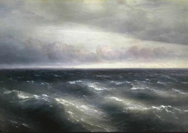 Айвазовский картины «Черное море», 1881 (Государственная Третьяковская галерея, Москва)