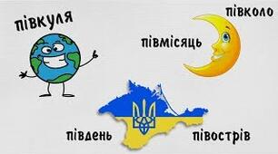 Написання частки "не" з іменниками. Правопис іменників із пів-, напів-