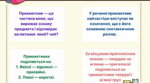 Самостійна робота. Прикметник.