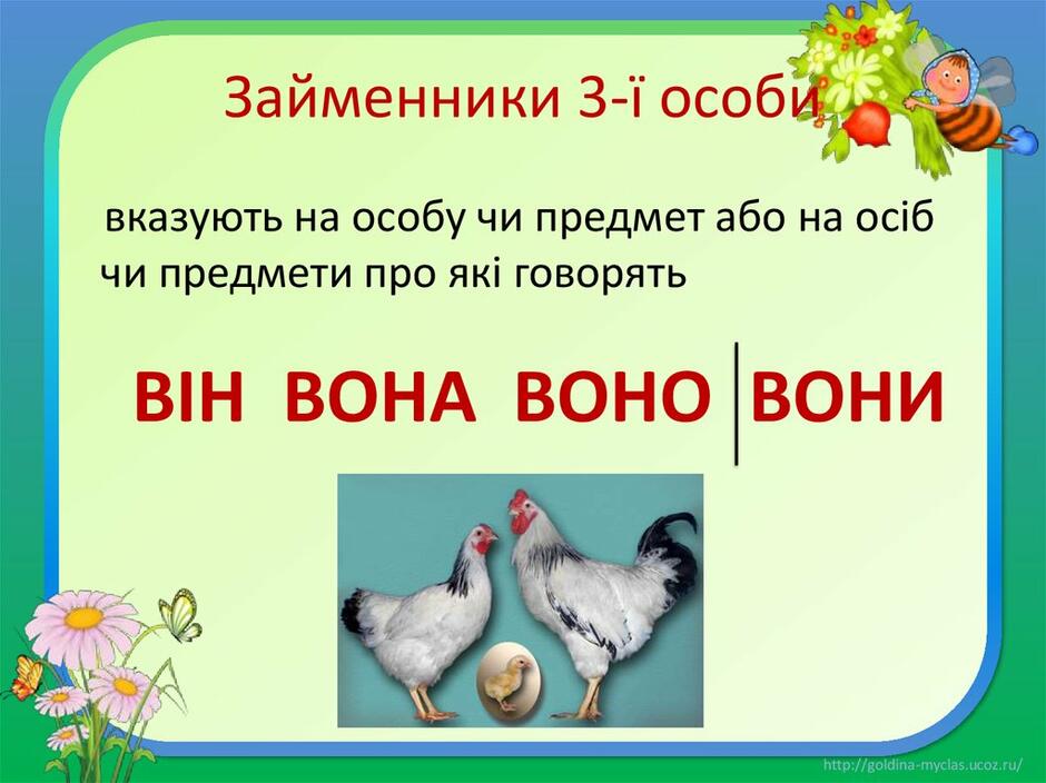 Займенники 3-ї особи