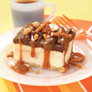 Caramel Topped Ice Cream Dessert Recipe | Land O'Lakes