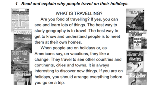 What is travelling?