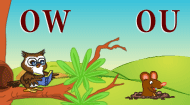 Phonics ow /au/, ou /au/