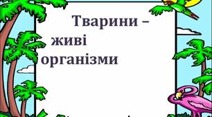 Живі організми. Тварини.