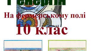 Розробка уроку "На фермерському полі". 10 клас.