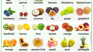 Fruits and vegetables