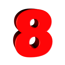 Цифра 8 PNG