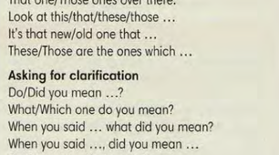 7.6 Indicating objects and clarifying WB