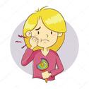 Girl Having a Tooth Ache Stock Vector Image by ©yusak_p #73344869