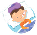 Sick Child In Bed Stock Illustration - Download Image Now - iStock