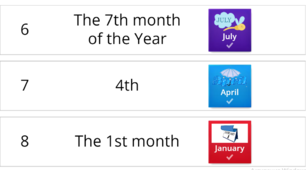 Iнтерактивна вправа. Англійська мова. 3 клас. Вивчення теми "Seasons, Weather, Clothes. Months of the year "