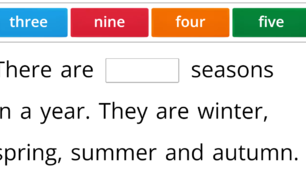 Iнтерактивна вправа. Англійська мова. "Seasons, Weather, Clothes. Months of the year"