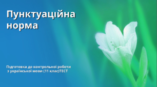  Пунктуаційна норма.ТЕСТ