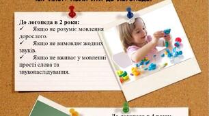 Чек-лист "Коли йти до логопеда?"