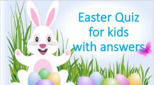 Презентація до тематичного уроку з англійської мови "Easter quiz for kids with answers"