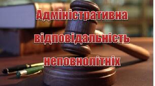 Презентація  на  тему  "Адміністративна  відповідальність  неповнолітніх".