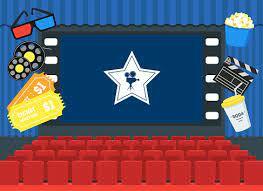Cartoon Cinema Concept Interior Card Poster Vector Stock Illustration - Download Image Now - iStock