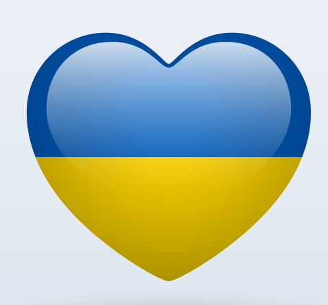 Флаг Украины сердце.Наклейки и магниты, цена 55 грн - Prom.ua (ID#46662538)