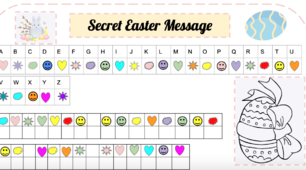 Завдання до Великодня  "Розшифруй таємне послання" (Secret Easter Message)