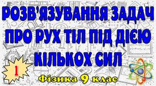 Розв'язування задач про рух тіл під дією кількох сил (1 частина)