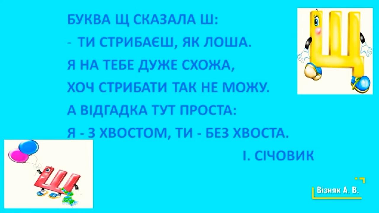 Звук і буква Щ, щ 1 клас НУШ | Презентація. НУШ