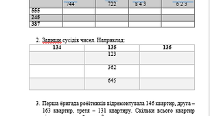 Контрольна робота Додавання і віднімання в межах 1000 без переходу через розряд
