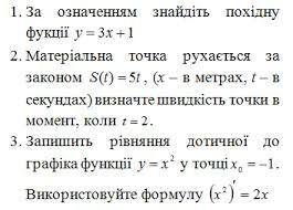 П. Урок 3. Геометричний та фізичний зміст похідної - Lessons - Blendspace