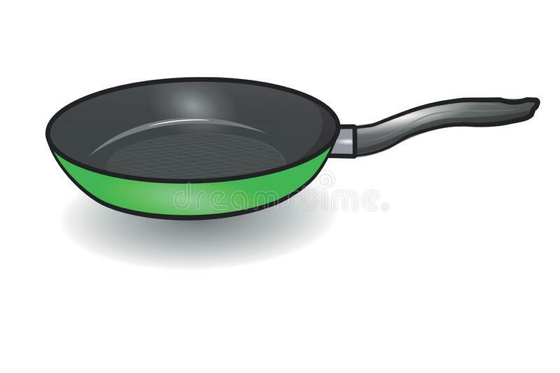 Frying pan stock vector. Illustration of contemporary - 175528621