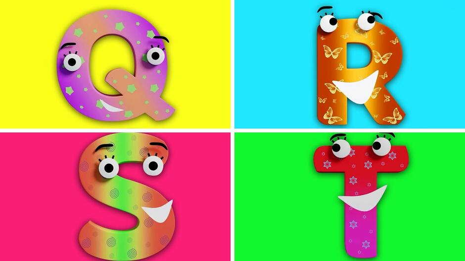 A B C Songs | Learn Letters Q R S T | Nursery Rhymes & Kids Songs |  RoboGenie - YouTube