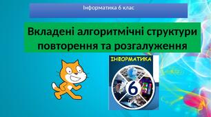 Вкладені алгоритмічні структури повторення та розгалуження