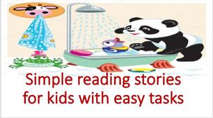 Simple reading stories for kids with easy tasks