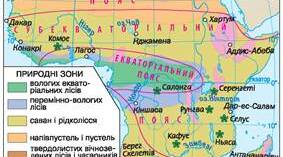 "Хто живе у Африці" (про природні зони материка)
