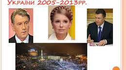 Суспільно-політичне життя України в 2005-2013 рр.