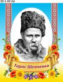 Тарас Шевченко. Портрет пластиковий. 32х40х0,3 см., цена 80 грн - Prom.ua (ID#890448942)
