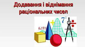 6 клас . Контрольна робота . Тема :"Додавання та віднімання раціональних чисел".
