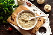 Грибной соус из шампиньонов со сливками [Рецепт с фото]